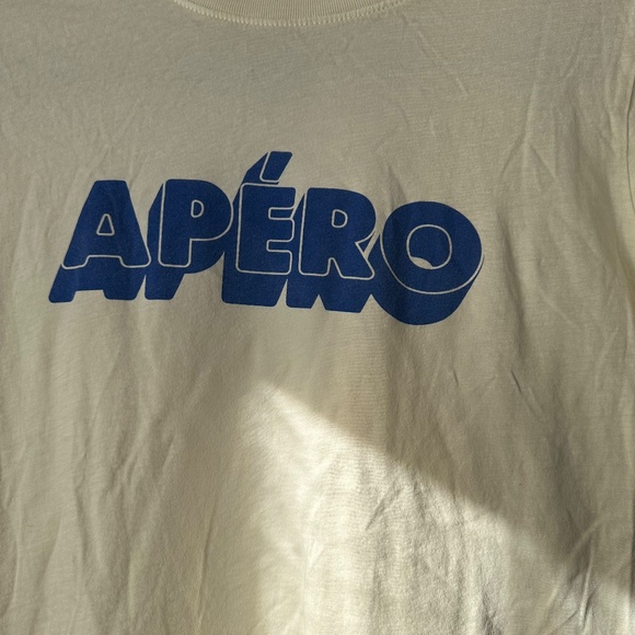 Clare V. Apero Ivory S/S T Shirt Size S - Picture 4 of 8
